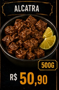 Alcatra, R$ 50,90, 500g