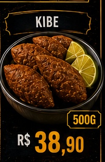 Kibe, R$ 38,90, 500g
