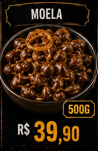 Moela, R$ 39,90, 500g
