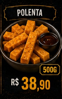 Polenta, R$ 38,90, 500g